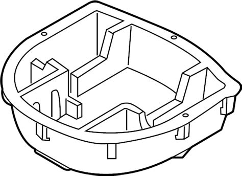 Hyundai Sonata Trunk Floor Storage Box (Rear, Lower). W/O 